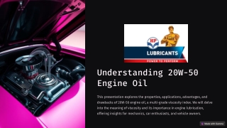 Understanding-20W-50-Engine-Oil
