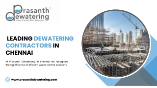 Best Complete Dewatering System Provider  Prasanth Dewatering