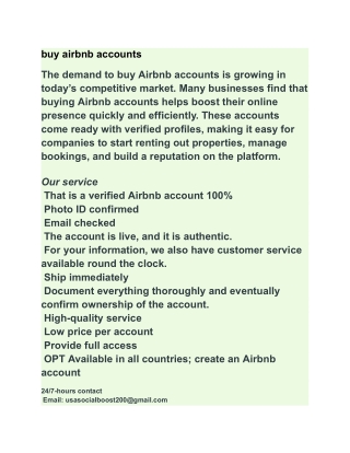 buy airbnb accounts