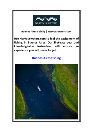 Buenos Aires Fishing Nervouswaters.com