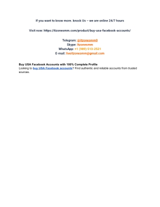 We provide 100% PVA Facebook accounts. Can we buy USA, UK, CA, AU old Facebook accounts from the US_ We are best Seller