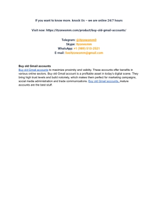 What are the benefits of buying old Gmail accounts from the US in 2025_