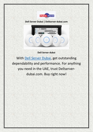 Dell Server Dubai