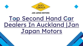 Top Second Hand Car Dealers In Auckland Jan Japan Motors