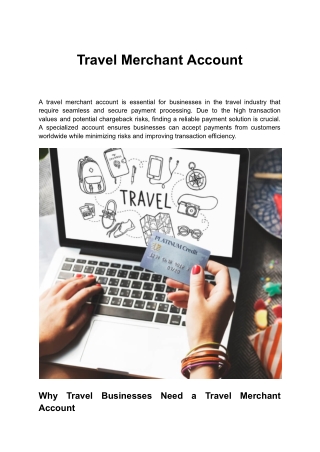Travel Merchant Account
