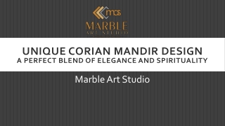 Unique Corian Mandir Design | Modern & Elegant Pooja Space