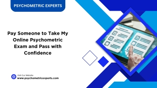Pay Someone to Take My Online Psychometric Exam and Pass with Confidence