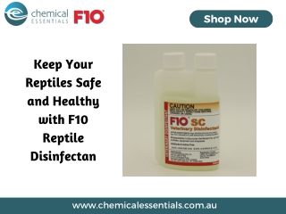 Keep Your Reptiles Safe and Healthy with F10 Reptile Disinfectan