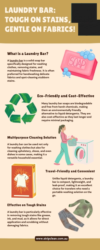 Laundry Bar Tough on Stains, Gentle on Fabrics!