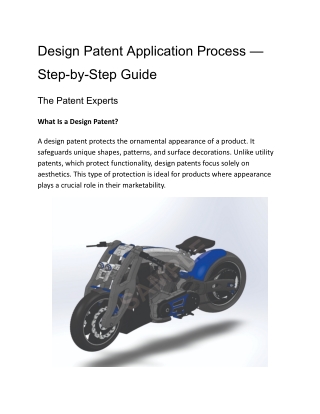 Design Patent Application Process – Step-by-Step Guide | The Patent Experts