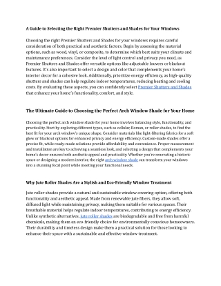 Bluecip Shutters and blinds March