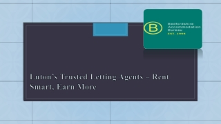 Luton’s Trusted Letting Agents – Rent Smart, Earn More