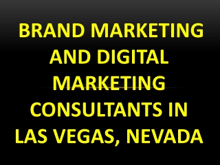 Brand Marketing and Digital Marketing Consultants in Las