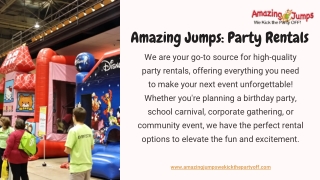 Amazing Jumps: Party Rentals