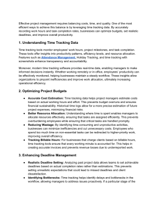 Optimize Budgets & Deadlines with Attendance Tracking Tools