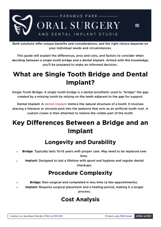 Paramus Park Oral Surgery