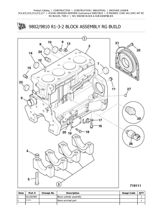 JCB 4CX444 BACKOHE LOADER Parts Catalogue Manual Instant Download (Serial Number 00930000-00959999)