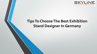 Tips To Choose The Best Exhibition Stand Designer In Germany