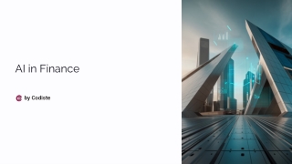AI in Finance PPT Presentation