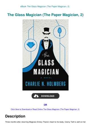 eBook The Glass Magician (The Paper Magician  2)
