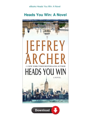 eBooks Heads You Win A Novel