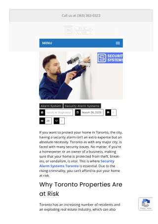 Is Your Toronto Property at Risk Why You Need a Security Alarm Now