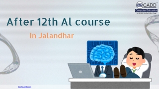 After 12th AI Course in Jalandhar