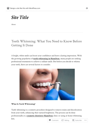 Teeth Whitening: What You Need to Know Before Getting It Done