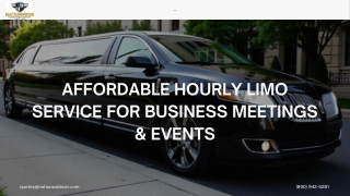 Affordable Hourly Limo Service for Business Meetings & Events