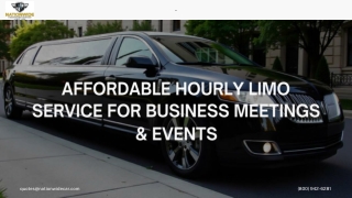 Affordable Hourly Limo Service for Business Meetings & Events
