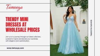 Trendy Mini Dresses at Wholesale Prices | Tamooya