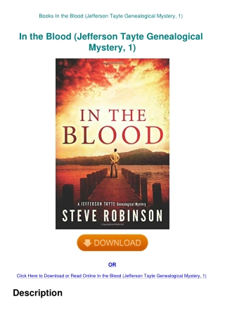 Books In the Blood (Jefferson Tayte Genealogical Mystery  1)
