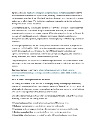 API Testing Automation Solution middle east & africa
