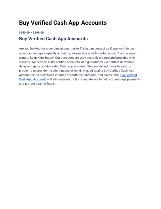 Top 10 The Essential Guide To Buying Verified Cash App Accounts