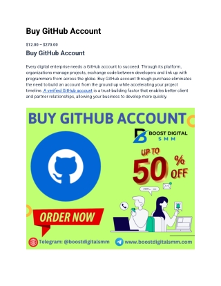 04 Toper Site To Buy GitHub Account frome USA