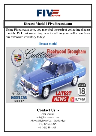 Diecast Model | Fivediecast.com