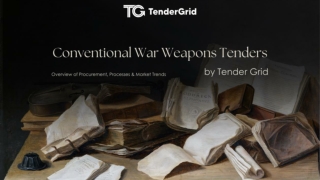 Conventional War Weapons Tenders