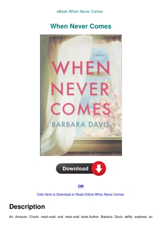 eBook When Never Comes