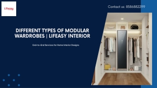 Different Types of Modular Wardrobes  Lifeasy Interior