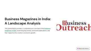 Business Magazines in India: Unlocking Industry Insights