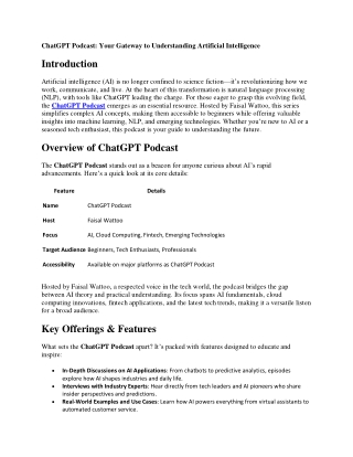 chat gpt podcast