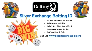 Join Silver Exchange Now – Trusted & Reliable Betting ID!