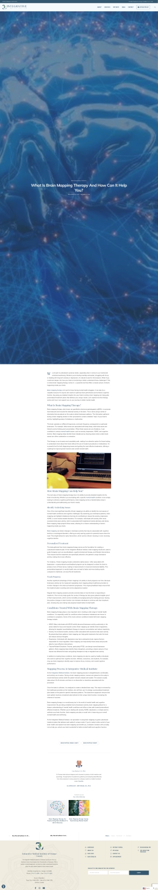 Brain Mapping Therapy