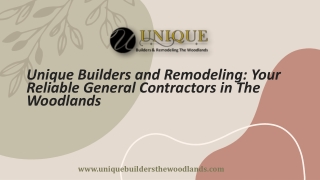 Your Reliable General Contractors in The Woodlands