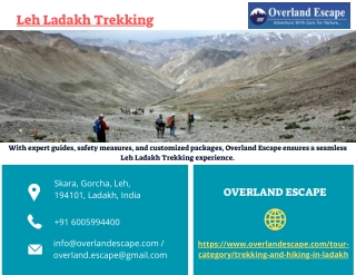 Leh Ladakh Trekking