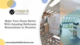 Amazing Bathroom Renovations in Houston