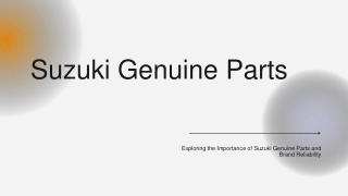 Suzuki Genuine Parts