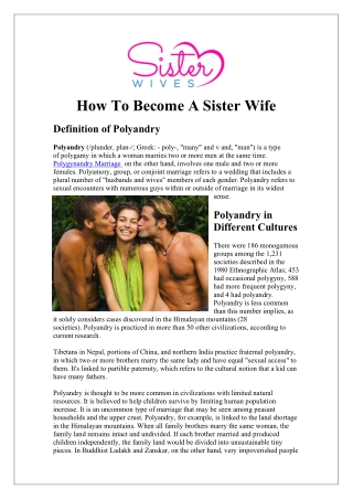 Polygynandry Marriage