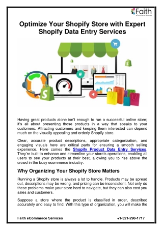 Reliable Shopify Product Entry Services for Accurate & Efficient Store Mana