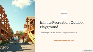 Outdoor Playground Solutions by Infinite Recreation: Encouraging Children to Pla